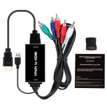 Component YPbPr + RCA Audio Input to HDMI Output Converter Cable Adapter 2m 1080P